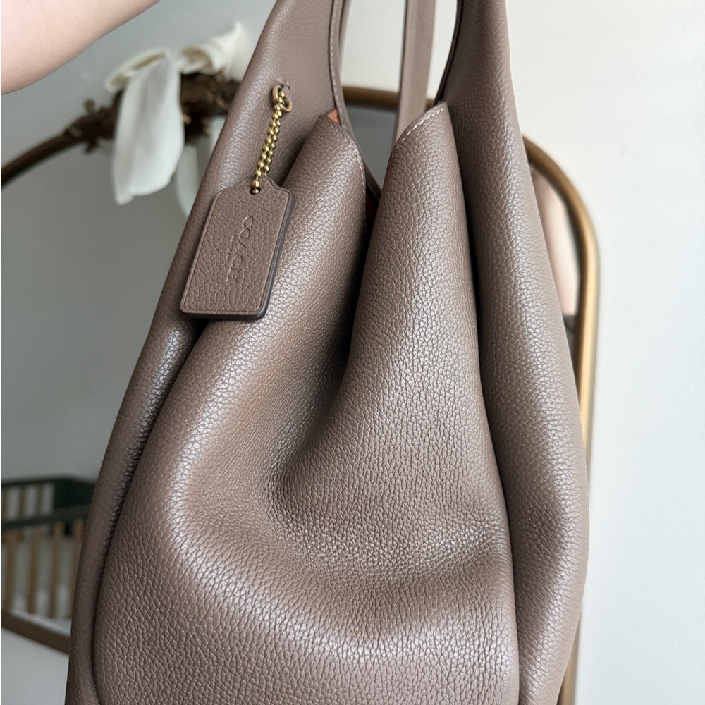 Coach Large Lana Shoulder Bag - Dark Stone - Picture 5 of 13